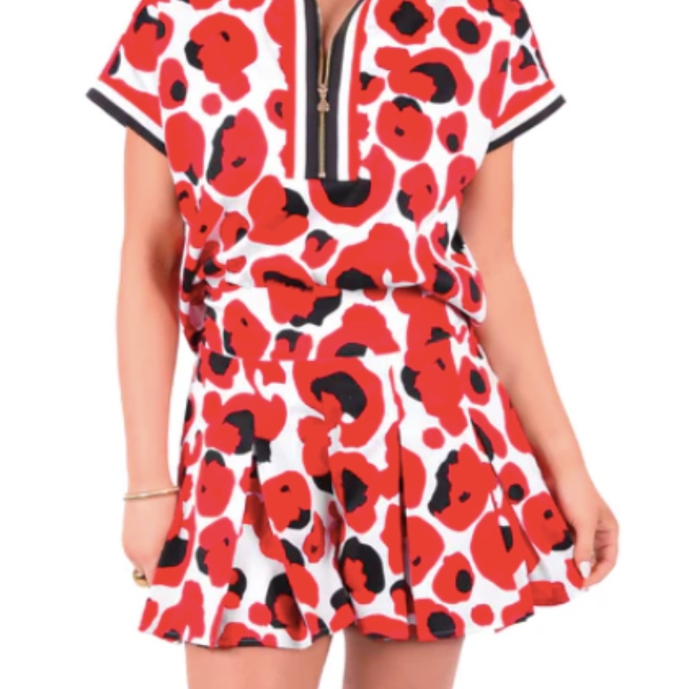 (Last Chance! Shop Closes 2/27!) NWT Emily McCarthy Red Cheetah shorts XS